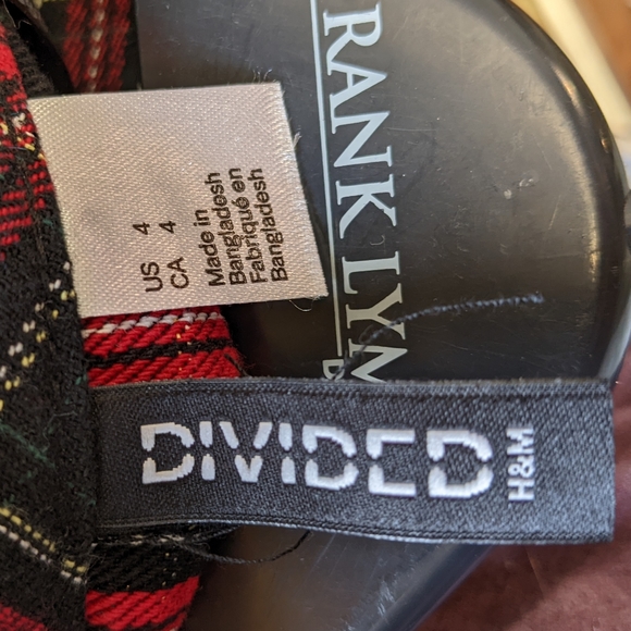 H&M Divided Plaid Mini Skirt Size 4 - Picture 2 of 4